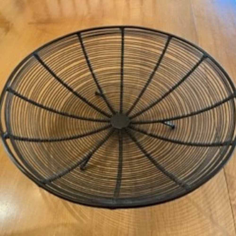 Ethan Allen Metal Centerpiece Bowl or Fruit Bowl